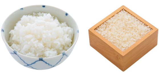 ごはんと米